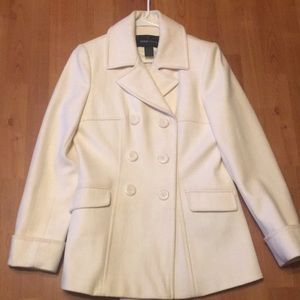 Moda International - medium off-white pea coat